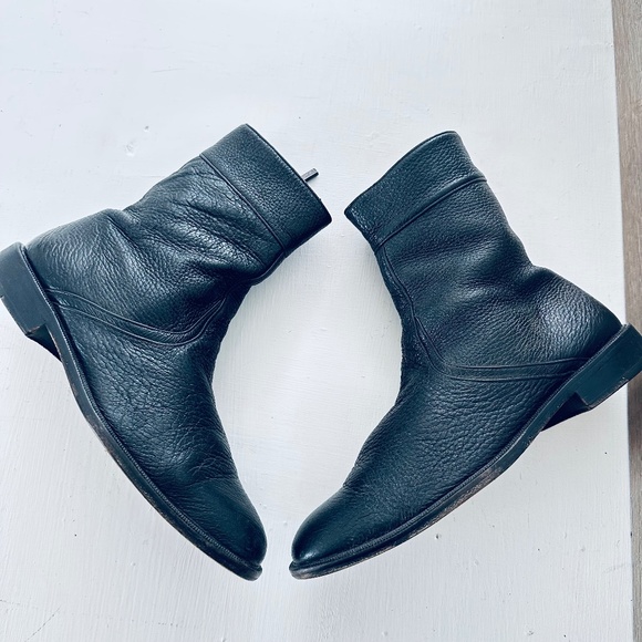 Cuadra man Dress Zipper Black Boots26.5 7.5 Leather - Picture 1 of 11